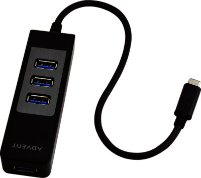 ADVENT ATYC4HB16 USB Type C to USB 3.0 4-port Hub ADVENT ATYC4HB16 USB Type C to USB 3.0 4-port Hub